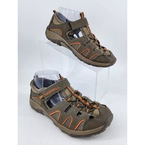 Merrell ML-Hydro H2O San Boys Size 4M Brown Orange Leather Water Shoes‎ MK261856